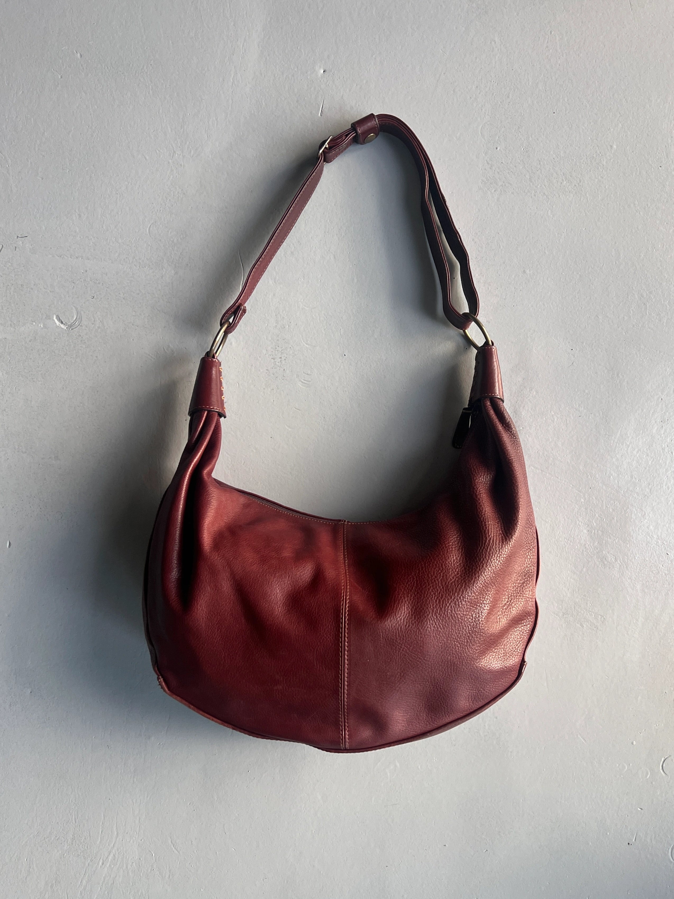 1990s LEATHER LARGE HOBO BAG