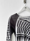 ISSEY MIYAKE - S/S 2015 GEOMETRIC PRINT LONG SLEEVE TOP