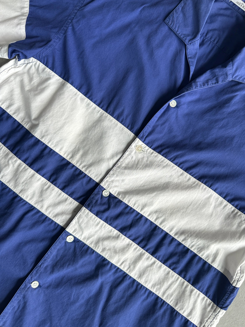 ISSEY MIYAKE DUETRIO - 1980s COLOUR BLOCK HALF SHIRT SLEEVE