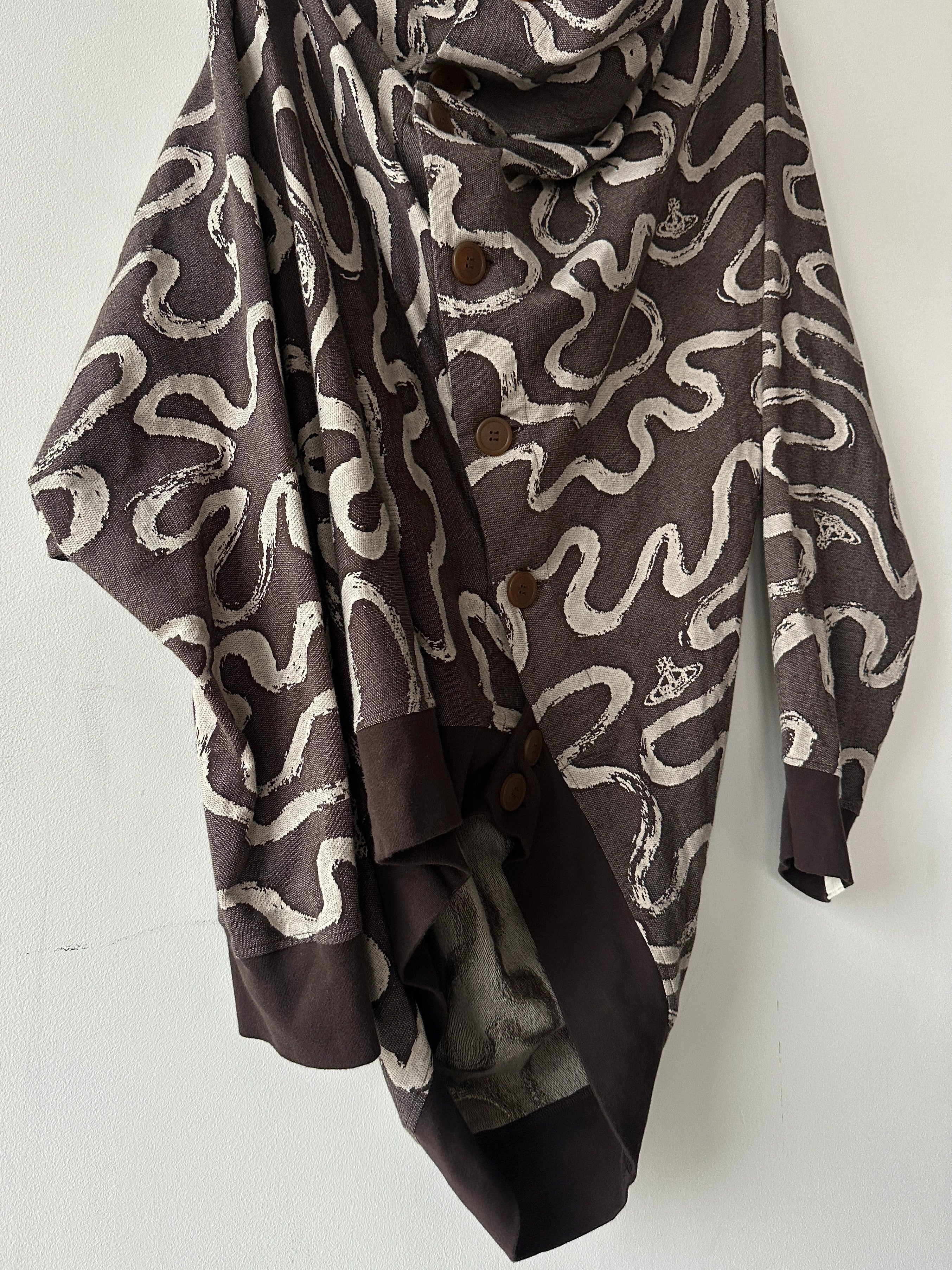 VIVIENNE WESTWOOD MAN - S/S 2023 ASYMMETRICAL SCULPTURAL CARDIGAN