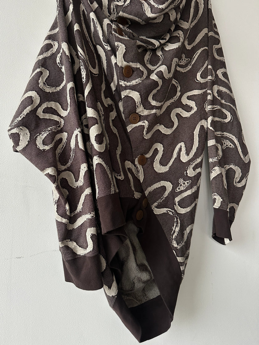 VIVIENNE WESTWOOD MAN - S/S 2023 ASYMMETRICAL SCULPTURAL CARDIGAN