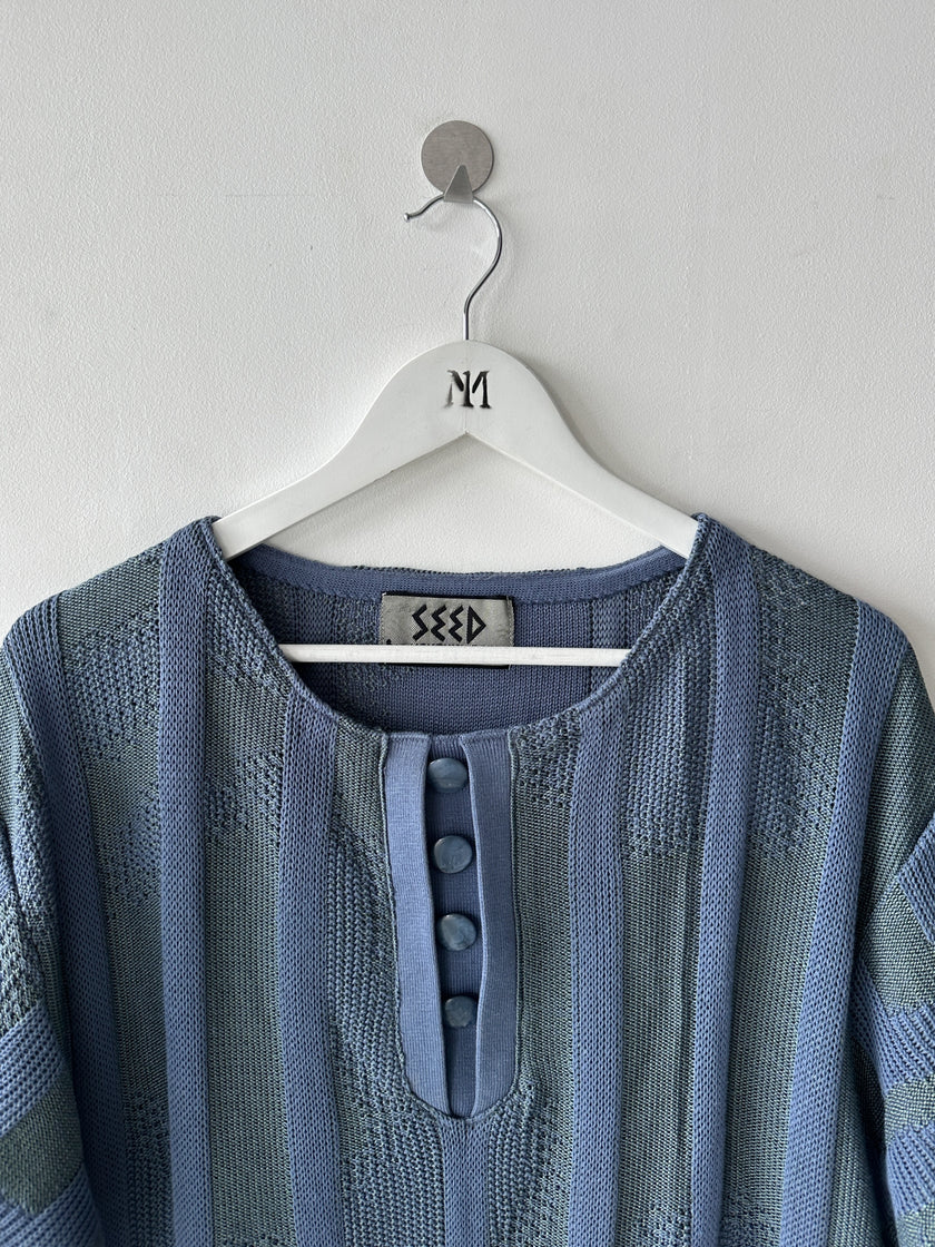 ARRSTON VOLAJU BY KOHSHIN SATOH - 1980s SOFT KNIT T-SHIRT