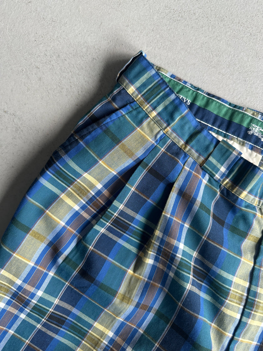BURBERRYS - 1990s FRONT PLEATS BERMUDA SHORTS