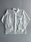 ARMANI JEANS - 2000s SAMPLE SEMI TRANSLUCENT SHACKET