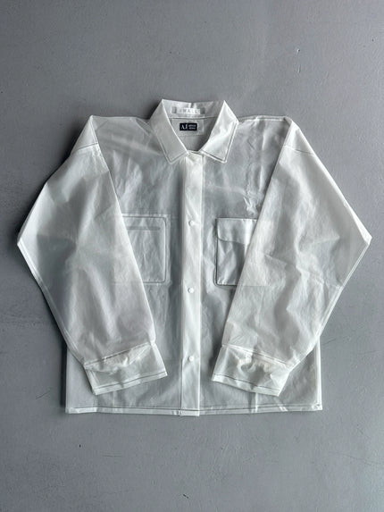 ARMANI JEANS - 2000s SAMPLE SEMI TRANSLUCENT SHACKET