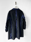 UNDERCOVER - F/W 2014 OVERSIZED DECONSTRUCTED WOOL COAT WITH RAW EDGES