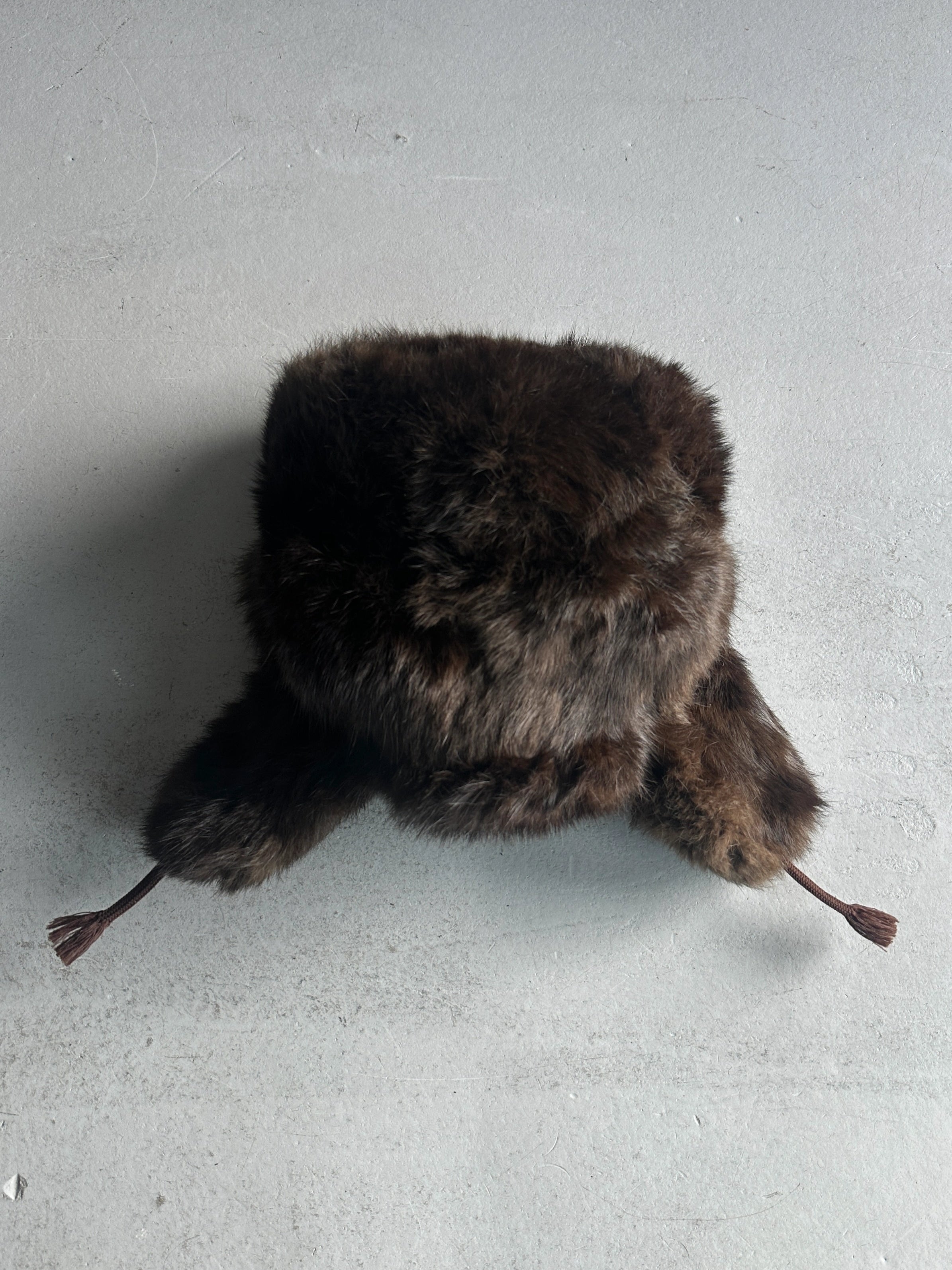 1980s OVERSIZED TRAPPER FUR HAT