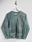 YOHJI YAMAMOTO Y'S - 1990s DYED BOMBER JACKET WITH SILK HEM AND BACK DETAIL