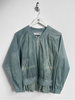 YOHJI YAMAMOTO Y'S - 1990s DYED BOMBER JACKET WITH SILK HEM AND BACK DETAIL