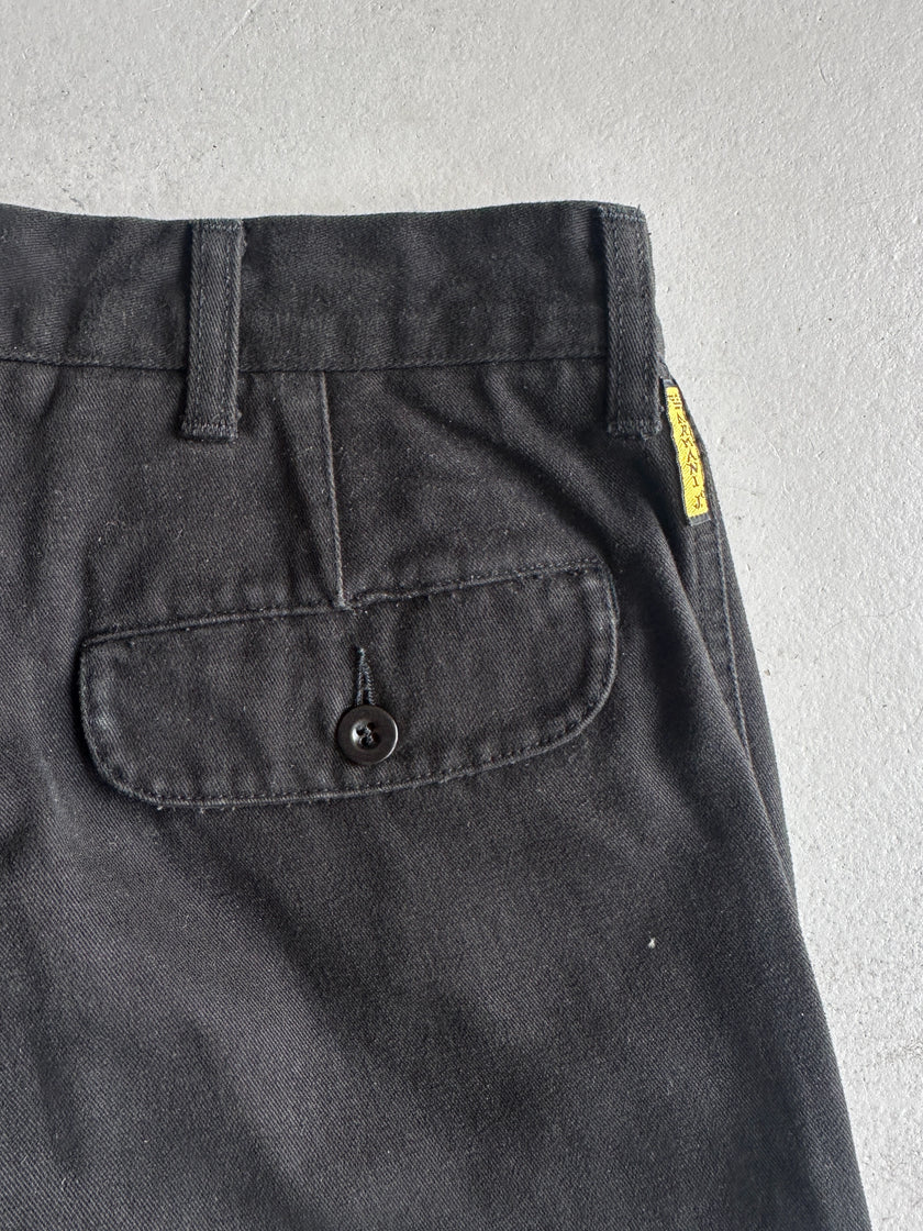 ARMANI JEANS - 1980s RELAXED FIT STONE WASHED TROUSERS