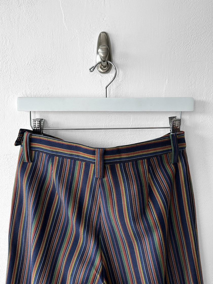 ISSEY MIYAKE - F/W 2003 STRIPED WIDE LEG TROUSERS
