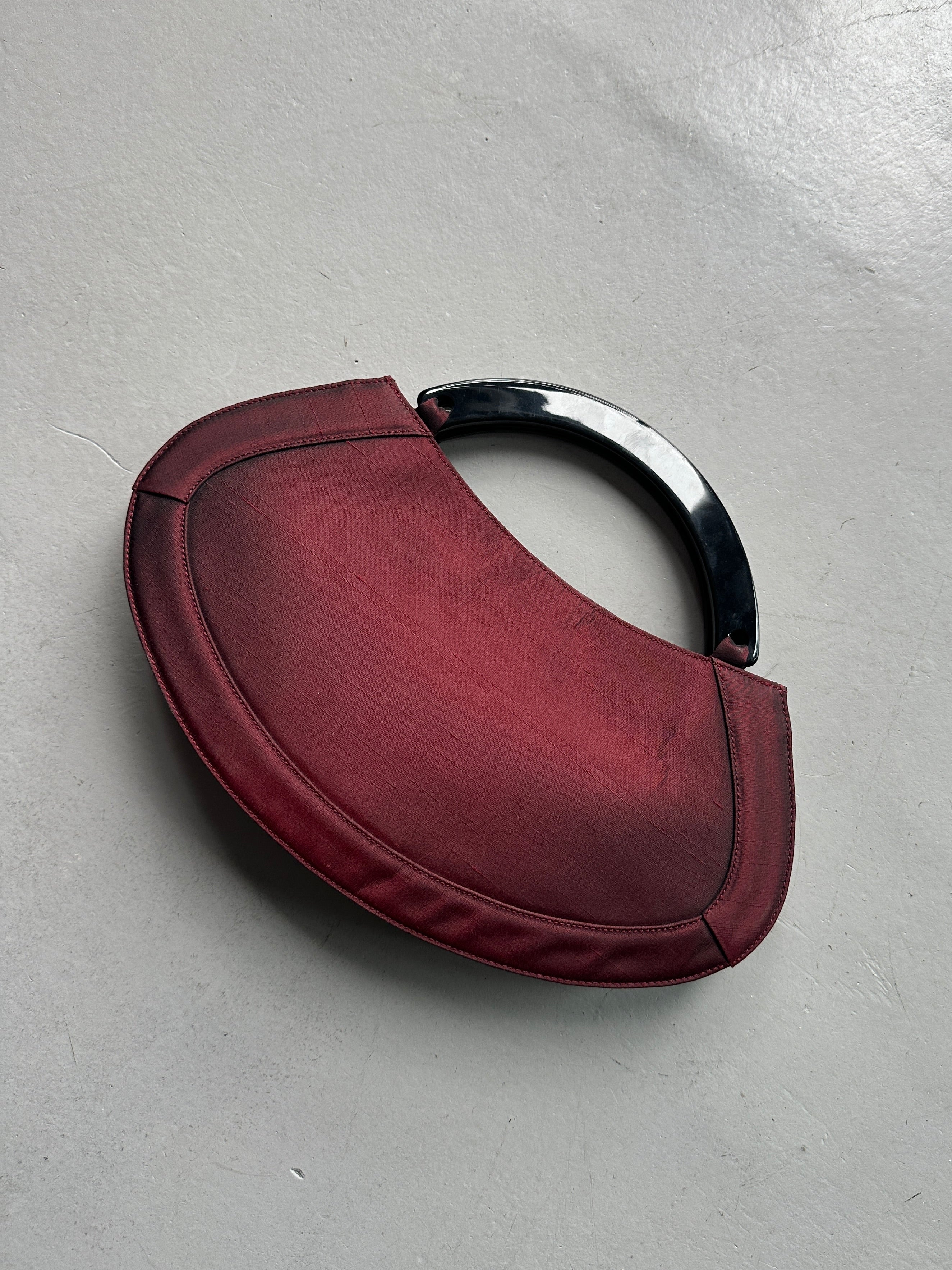 GIORGIO ARMANI -  1990s ORGANZA CRESCENT HANDBAG