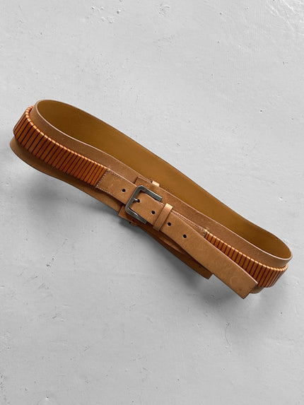 JIL SANDER - early 2000s LEATHER BELT