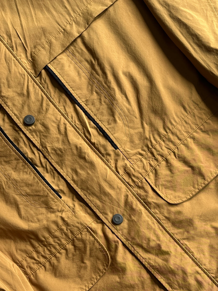 PAUL SMITH RED - 1990s WATERPROOF FUNNEL NECK PARKA