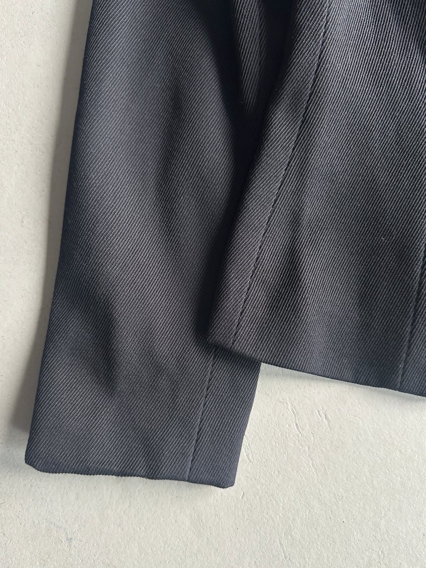 EMPORIO ARMANI - 1990s TEXTURED BLAZER WITH CINCHED WAIST