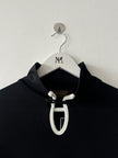 YOHJI YAMAMOTO Y'S - early 1990s LONG SLEEVE TOP WITH BUTTON DETAIL AT COLLAR