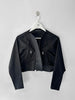 YOHJI YAMAMOTO - S/S 2014 CROPPED JACKET WITH SCULPTURAL LAPELS