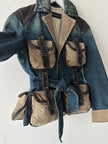 DSQUARED2 - F/W 2004 WRAP AROUND POCKETS FITTED DENIM JACKET