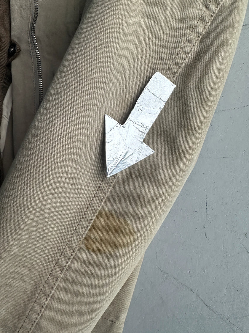 STONE ISLAND DENIMS - A/W 2006 HOODED JACKET WITH REMOVABLE SHEARLING LINING