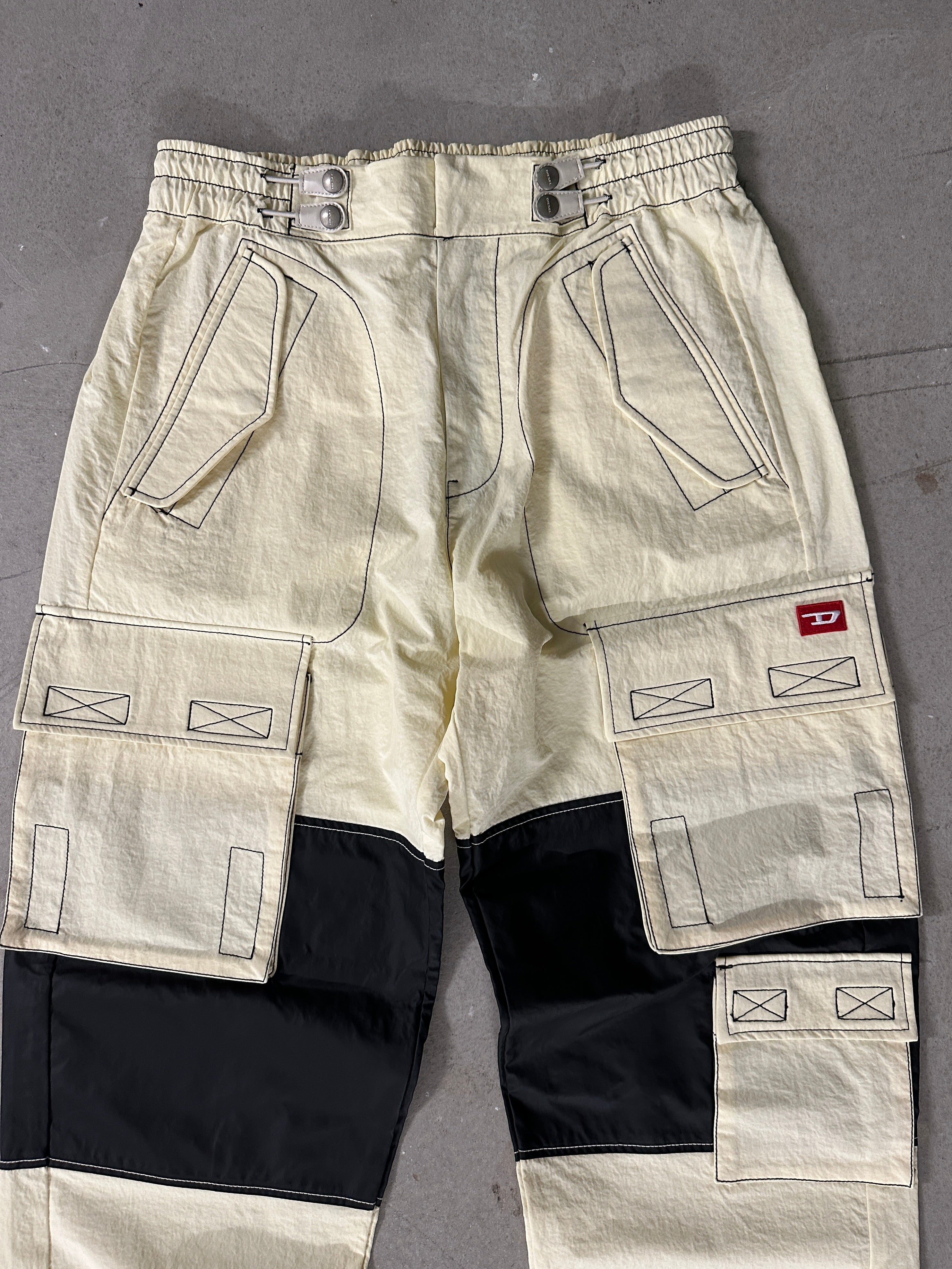 DIESEL- 2000s NYLON PANTS