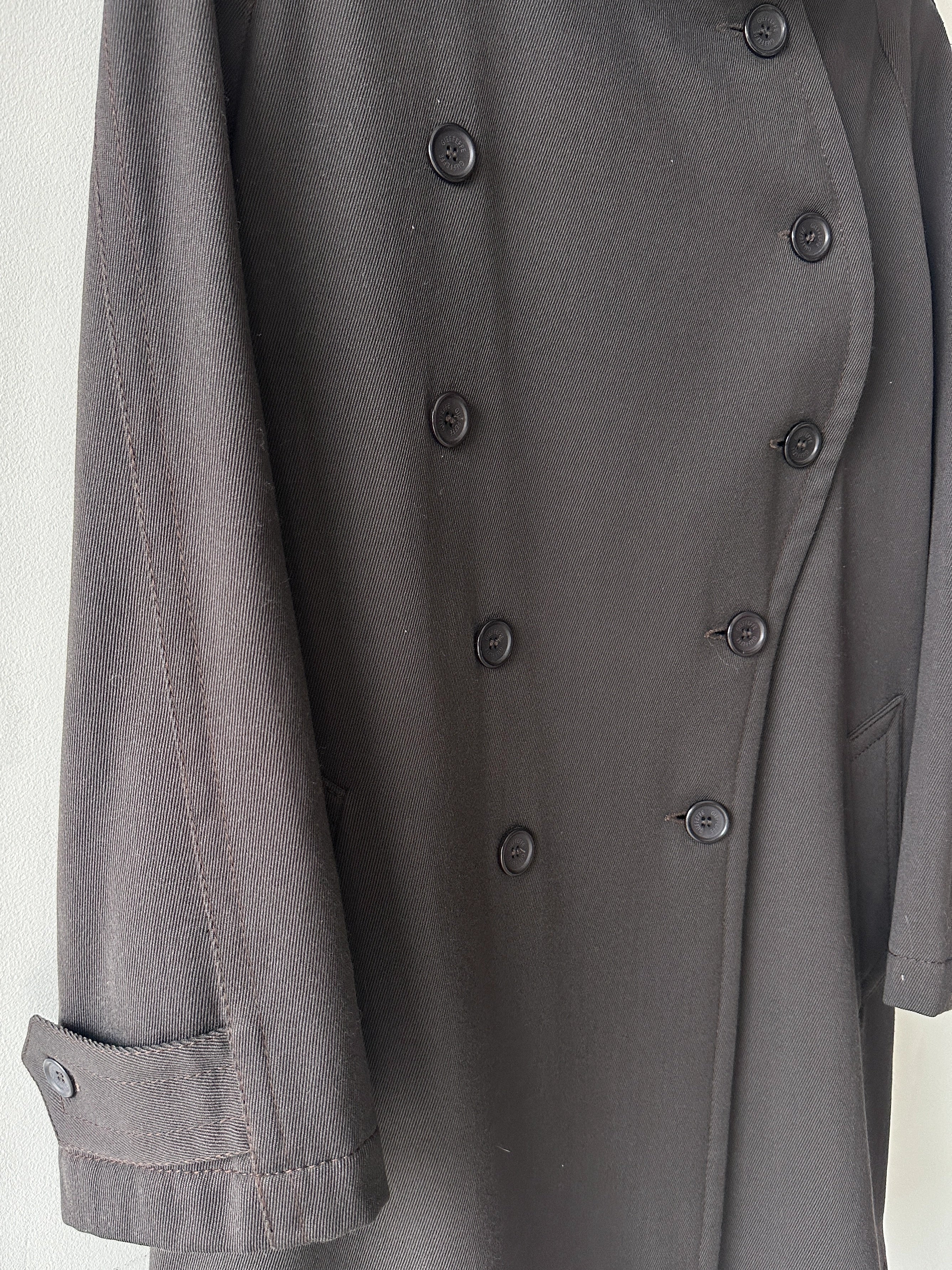 GIANFRANCO FERRÉ - 1990s DROPPED SHOULDERS FUNNEL NECK COAT