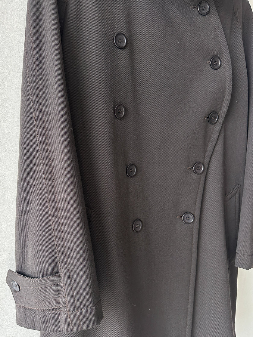 GIANFRANCO FERRÉ - 1990s DROPPED SHOULDERS FUNNEL NECK COAT