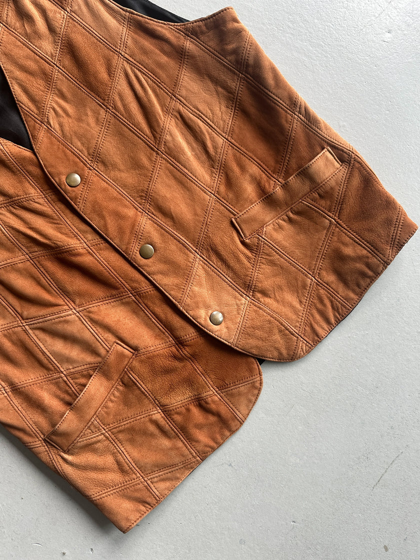 1980s SUEDE VEST GILET