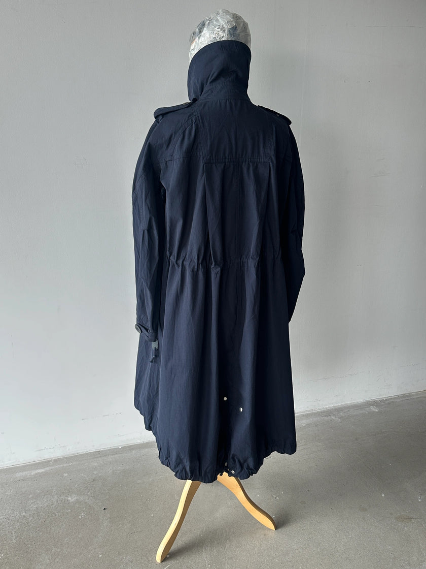 SACAI - S/S 2017 DOUBLE BREASTED TRENCH COAT WITH DRAWCORD GATHERED HEM