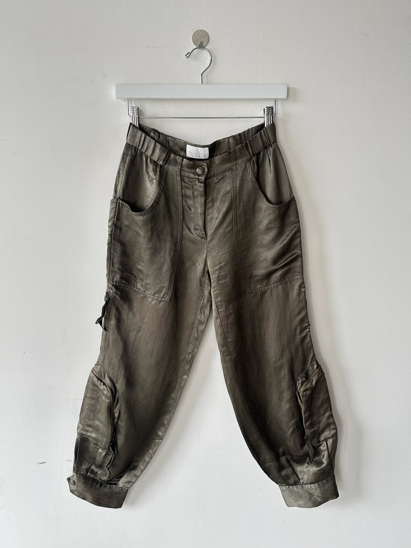 ICEBERG - early 2000s CROPPED CARGO TROUSERS