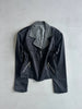 JANNE FAURE - 1990s CROP FIT JACKET WITH WOOL COLLAR