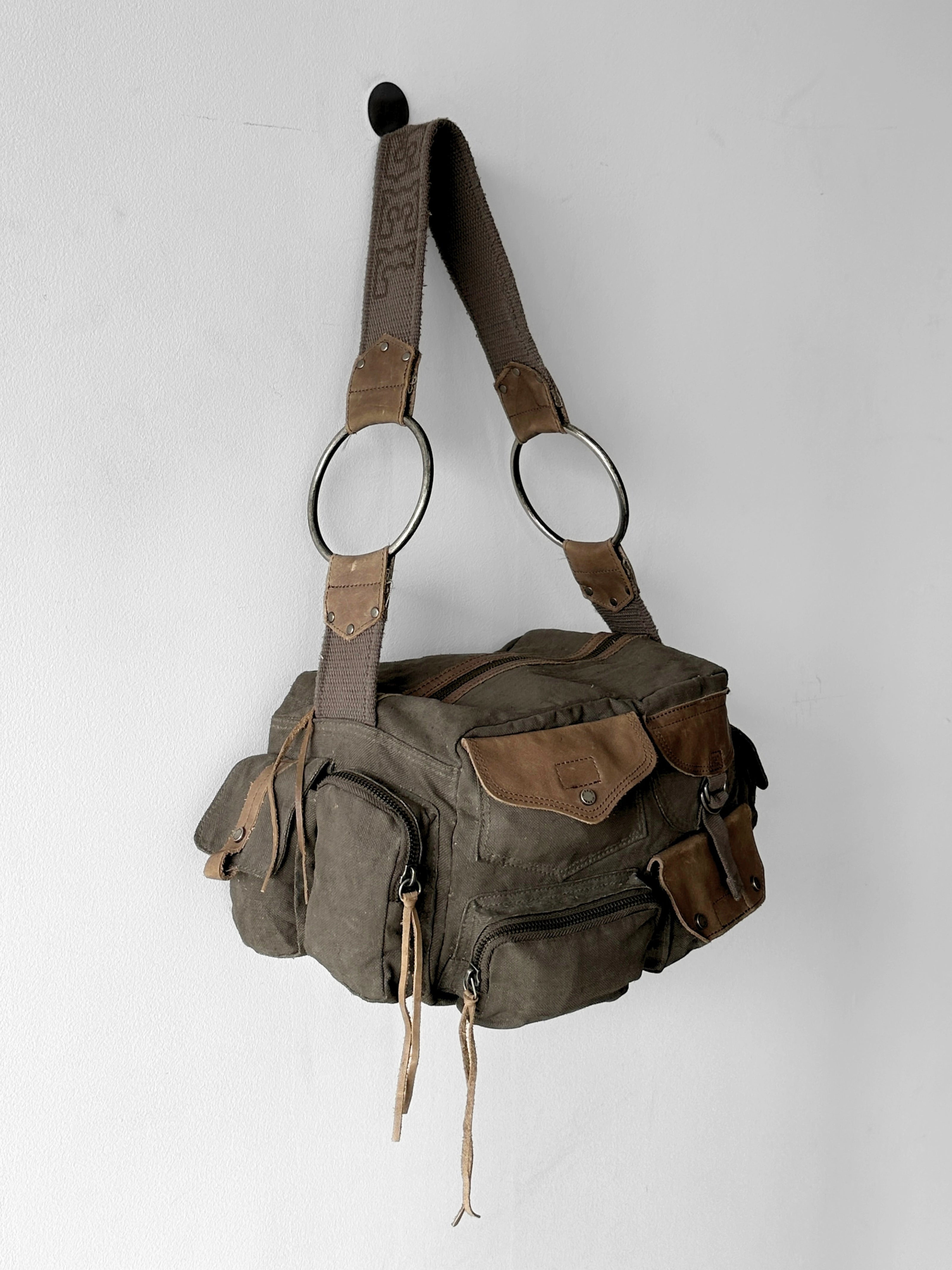 DIESEL SPARE PARTS - 2000s WAXED CANVAS CARGO BAG