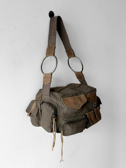 DIESEL SPARE PARTS - 2000s WAXED CANVAS CARGO BAG