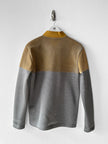 EMPORIO ARMANI - F/W 2013 PERFORATED V NECK TECHNICAL LONG SLEEVE TOP