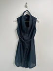 ANN DEMEULEMEESTER - F/W 2009 TRIPLE BUTTON DETAILING COTTON DRESS