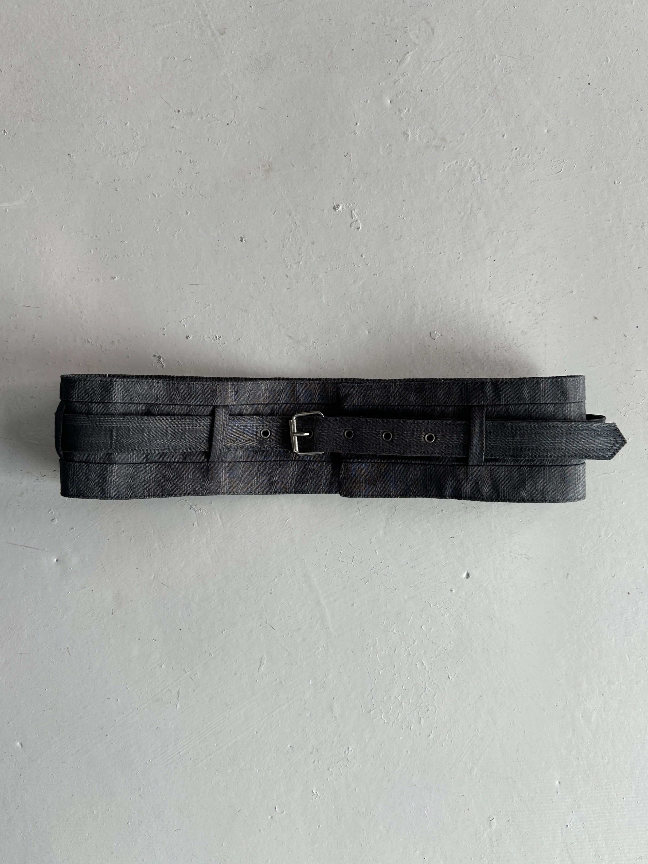 NEIL BARRETT - early 2000s LINEN WAIST BELT