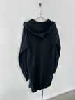COMME DES GARÇONS - S/S 2025 MESH FRONT LONG ZIPPED HOODIE