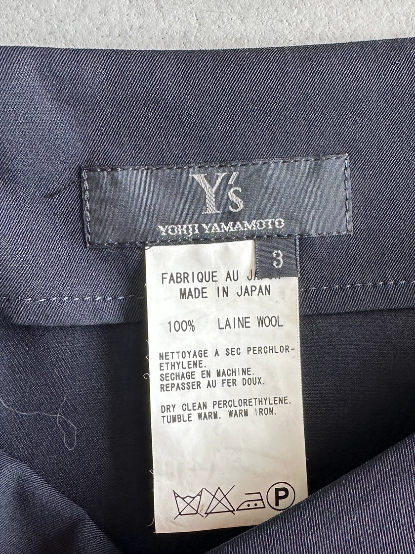 YOHJI YAMAMOTO Y's - A/W 2007 ASYMMETRICAL WRAP SKIRT PANEL