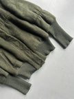 ALVIERO MARTINI - F/W 2009 BOMBER JACKET WITH ELONGATED RIBBED CUFFS