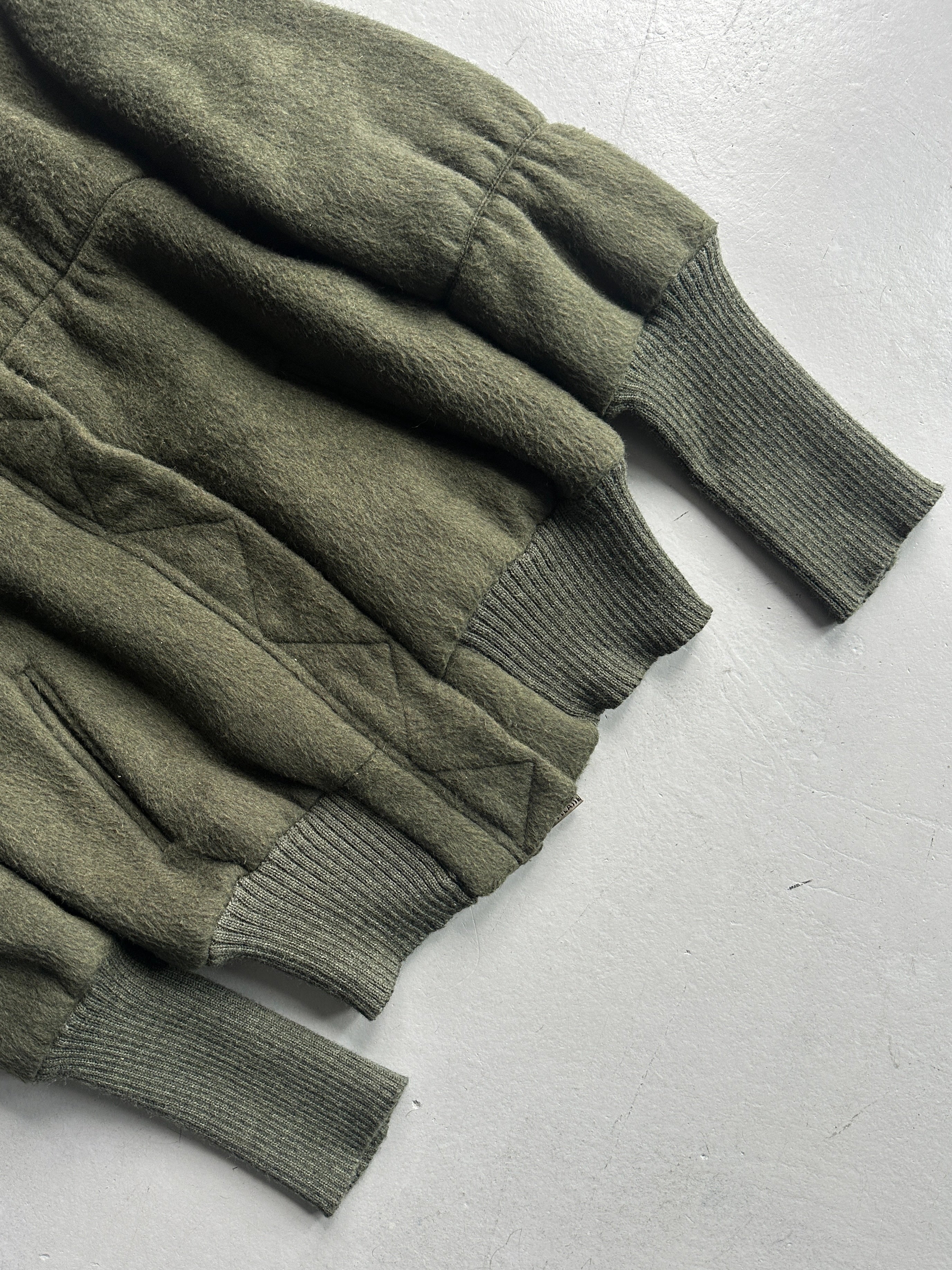 ALVIERO MARTINI - F/W 2009 BOMBER JACKET WITH ELONGATED RIBBED CUFFS