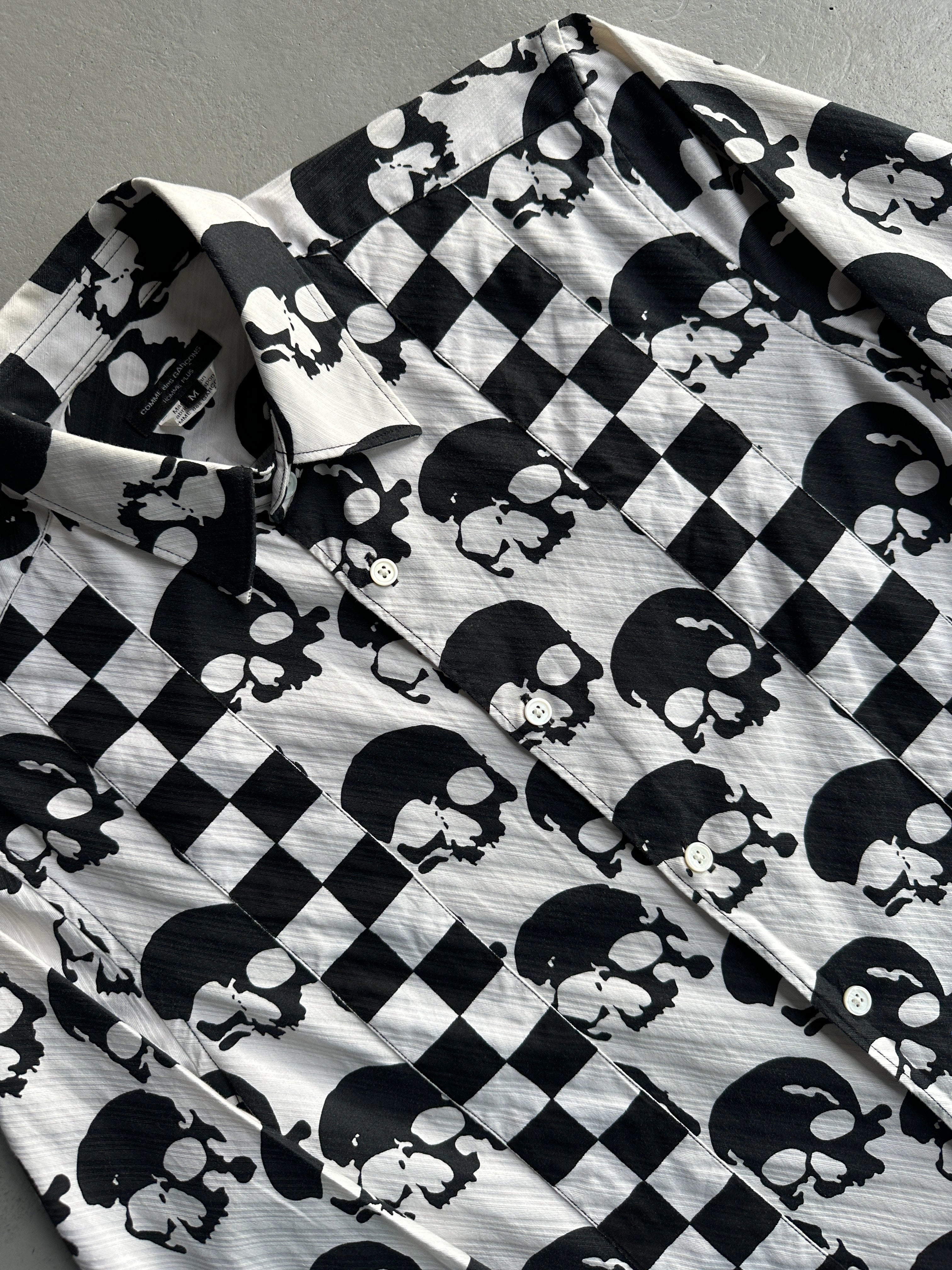 COMME DES GARÇONS SHIRT - S/S 2011 ALL OVER SKULL PRINT LONG SLEEVE SHIRT