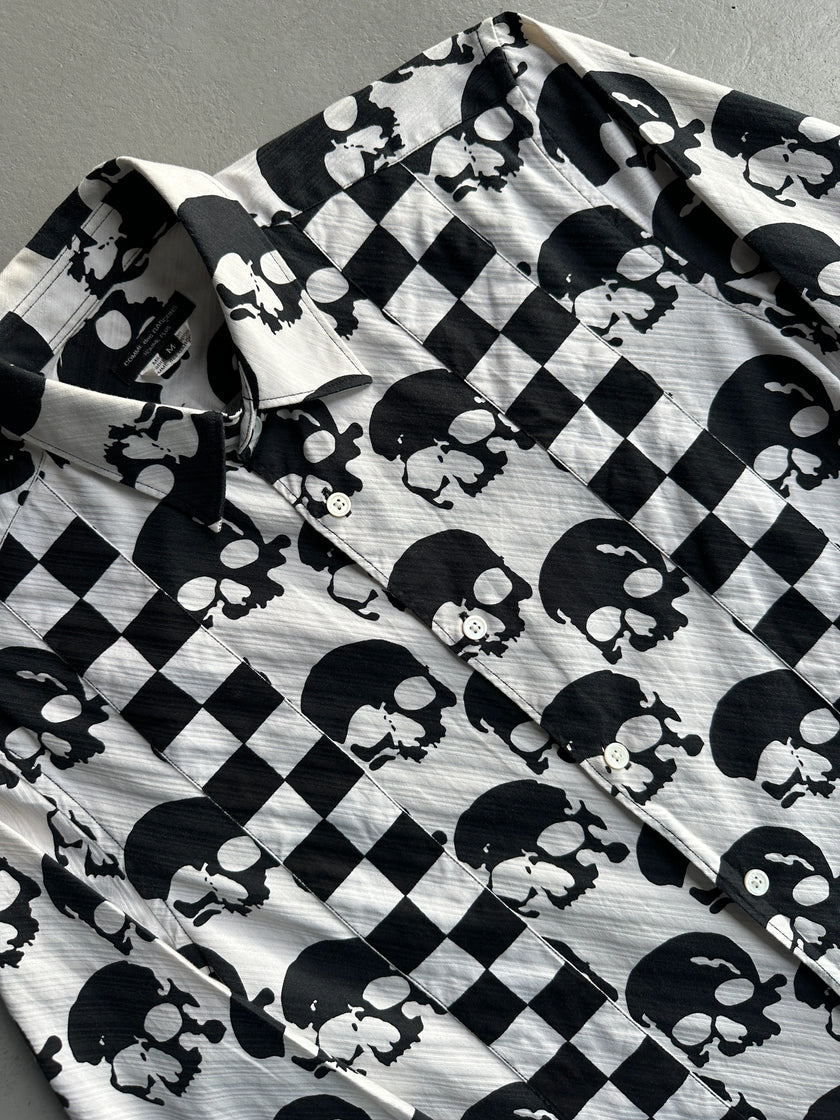 COMME DES GARÇONS SHIRT - S/S 2011 ALL OVER SKULL PRINT LONG SLEEVE SHIRT