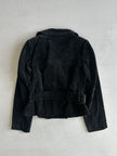 COMME DES GARÇONS - F/W 2001 DOUBLE BREASTED VELVET BELTED JACKET