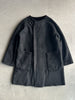 PLANTATION ISSEY MIYAKE - 1990s FAUX SHEARLING COAT WITH ROUND COLLAR