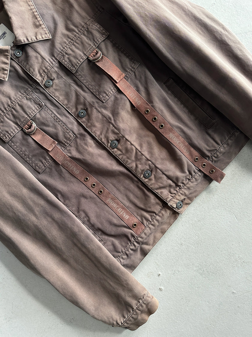 MOSCHINO - 1990s MULTI POCKET STRAIGHT FIT JACKET