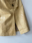 DOLCE & GABBANA - S/S 2004 EMBOSSED LEATHER MINI SKIRT