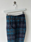NICHOLAS DALEY - F/W 2021 CHECKED WOOL FRONT PLEATS TROUSERS