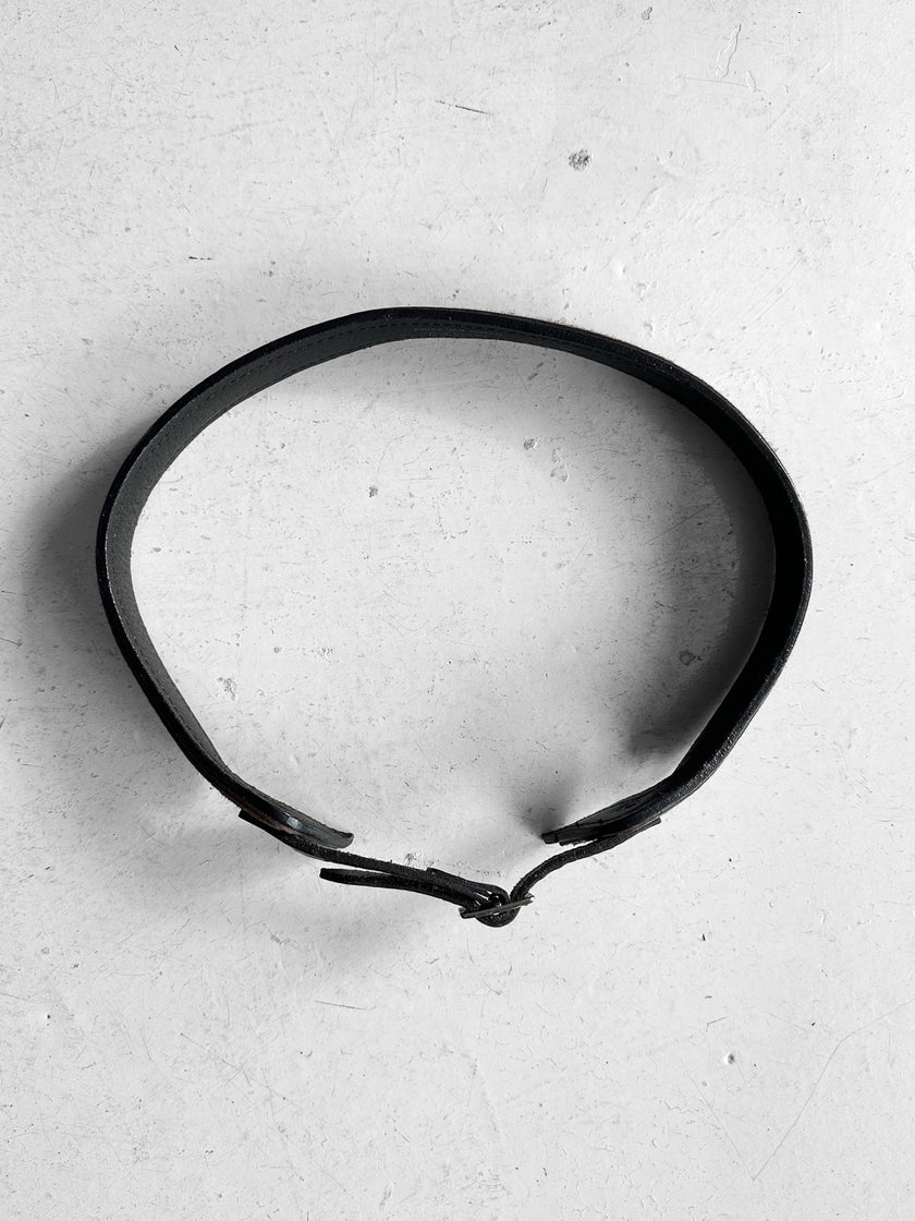 DRIES VAN NOTEN - F/W 2002 PONY HAIR LEATHER BELT