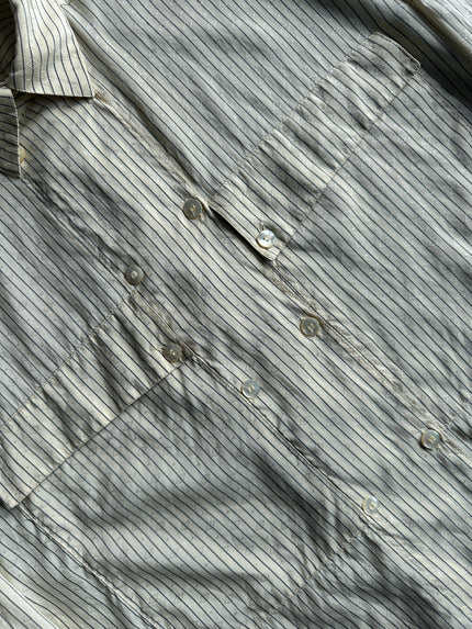 ESCADA - 1980s DOUBLE BREASTED SILK SHIRT
