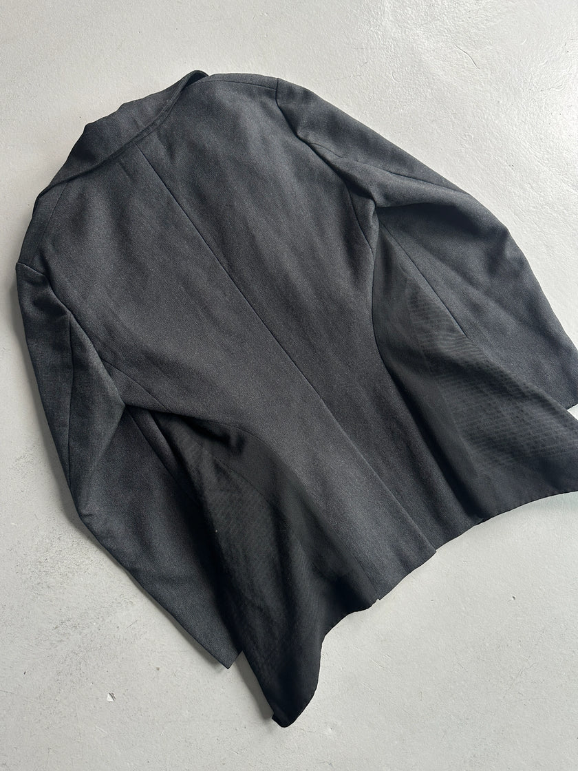 COMME DES GARÇONS - A/W 2003 ASYMMETRIC PANELED BLAZER WITH ZIP DETAIL