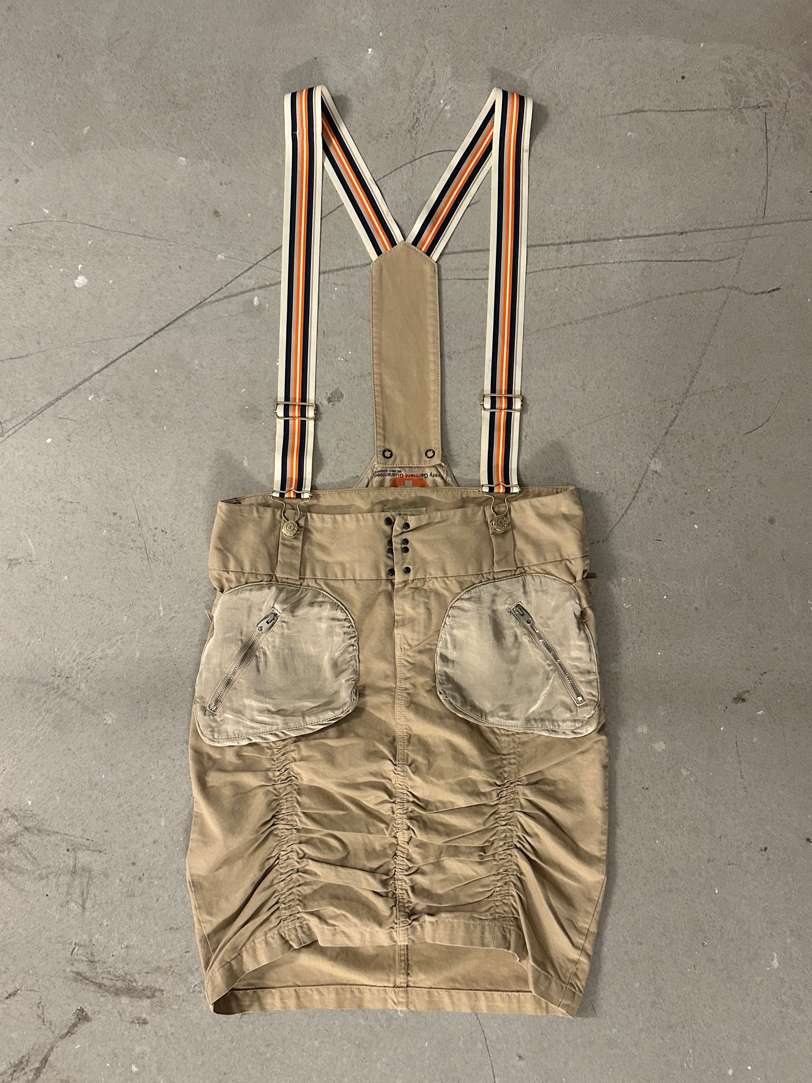 MICHIKO KOSHINO - 2000s DUNGAREE SKIRT